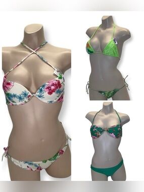 Recco Size Medium Brazilian Bikini Bundle of 3. New With Tags